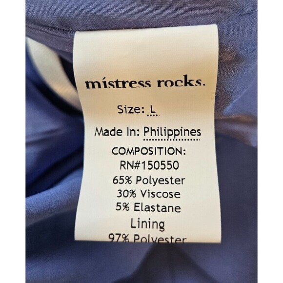 MISTRESS ROCKS LA Wishing Gathered Midi Skirt Purple Large NWT Ruched - Picture 11 of 12